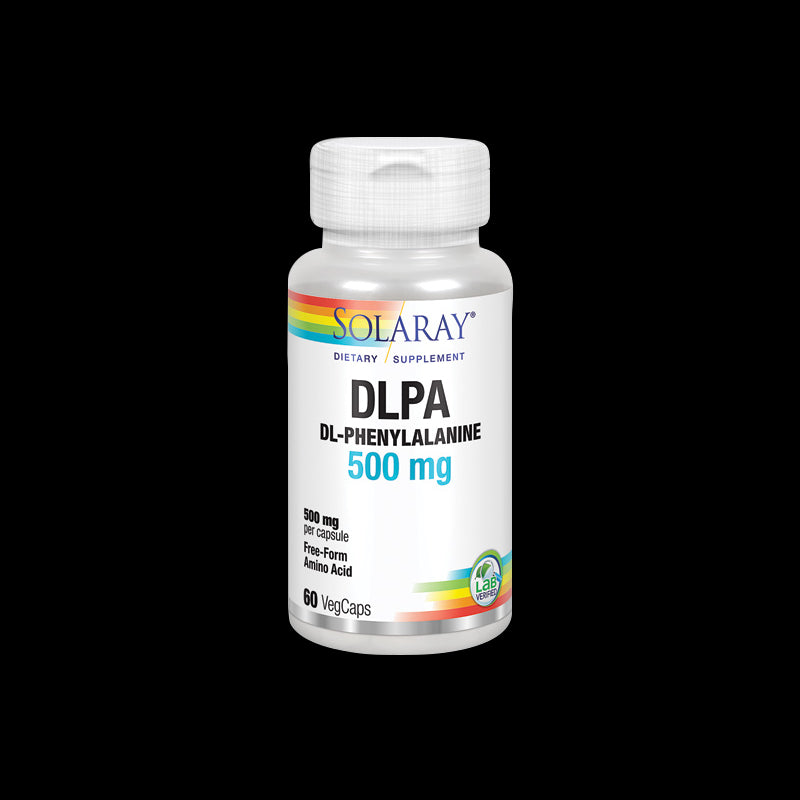 DLPA DL-Phenylalanine 500 mg - 60 VegCaps. Apto para veganos