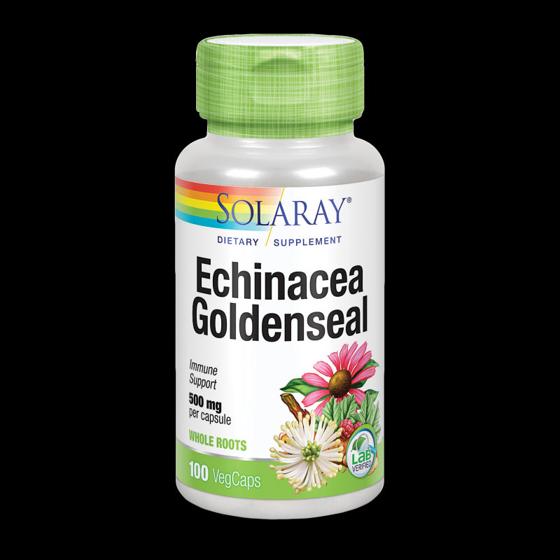 Echinacea Root & Goldenseal Root-100 VegCaps. Apto para veganos