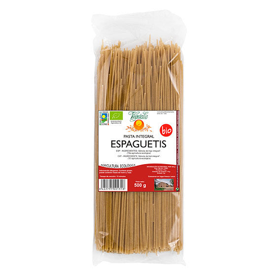 Espaguetis integrales bio 500 g Vegetalia