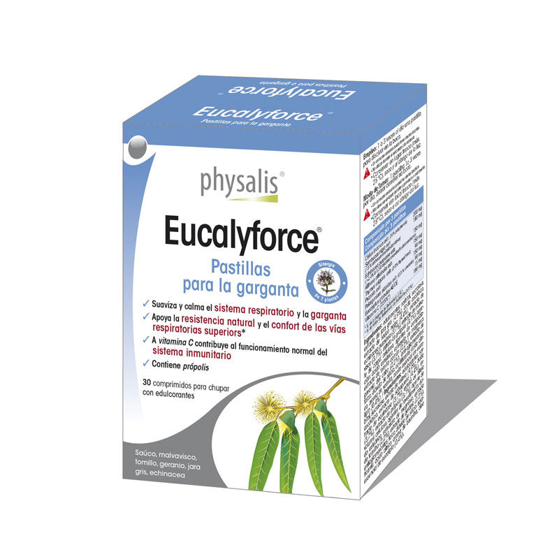 Eucalyforce 30 pastillas para la garganta Physalis