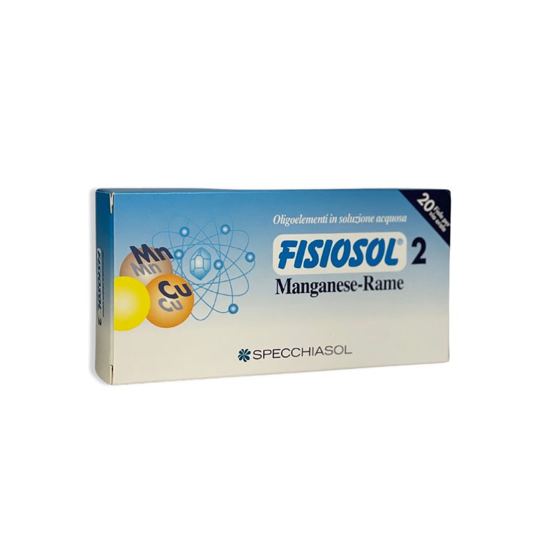 Fisiosol 2 Manganeso-Cobre viales 20x2ml Specchiasol