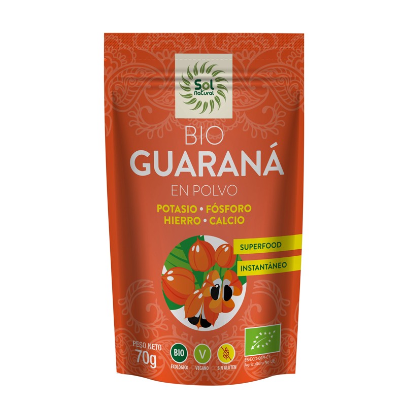 Guarana en polvo Bio 70g Sol Natural