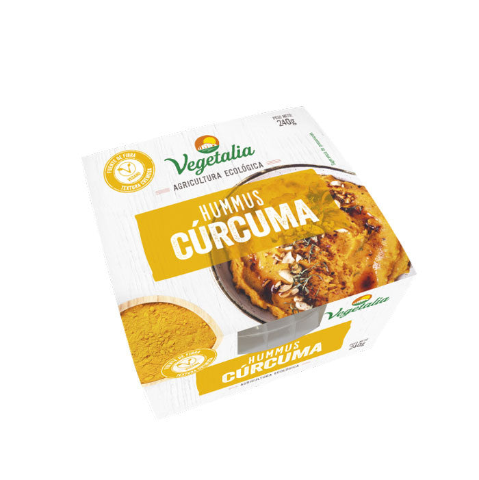 Hummus de curcuma fresco Bio 240g Vegetalia