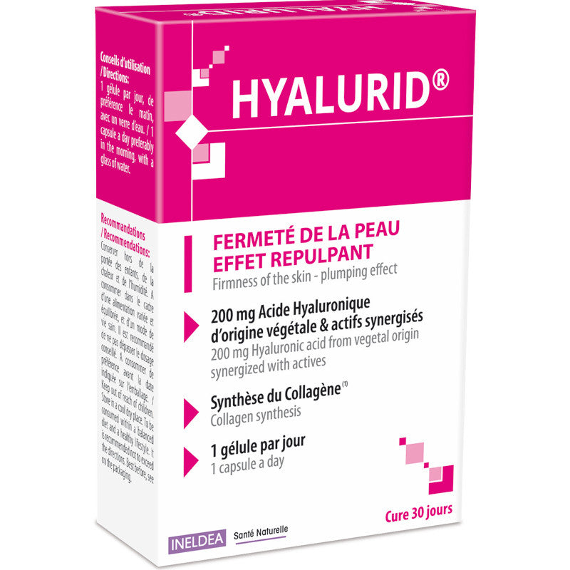 Hyalurid acido hialuronico 30 cápsulas Ineldea