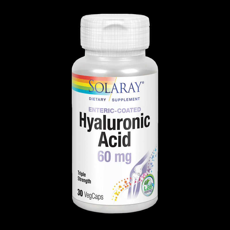 Hyaluronic Acid-30 VegCaps con protección entérica. Apto para veganos.