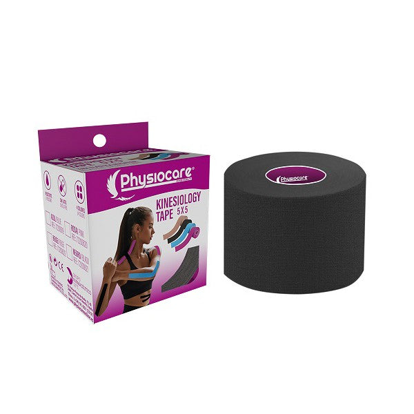 Kinesiology tape Negro 5x5 Physiocare