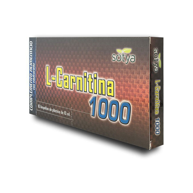 L carnitina 1000 mg 10 ampollas Sotya