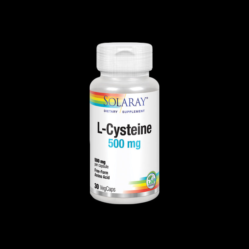 L-Cysteine 500 mg - 30 VegCaps. Apto para vegetarianos.