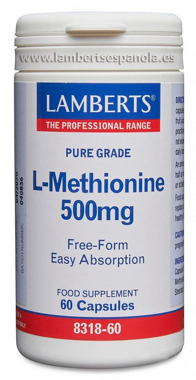 L-Metionina 500 mg. Aminoácido esencial