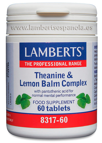 Complejo de L-Teanina 200 mg y Bálsamo de Limón 6000 mg