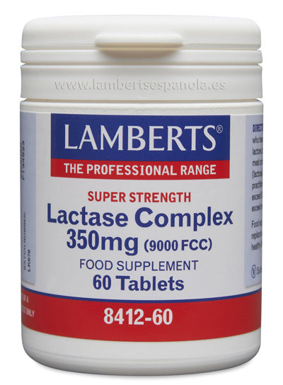 Complejo Lactasa 350 mg 9000 FCC. Enzima Digestiva en tabletas