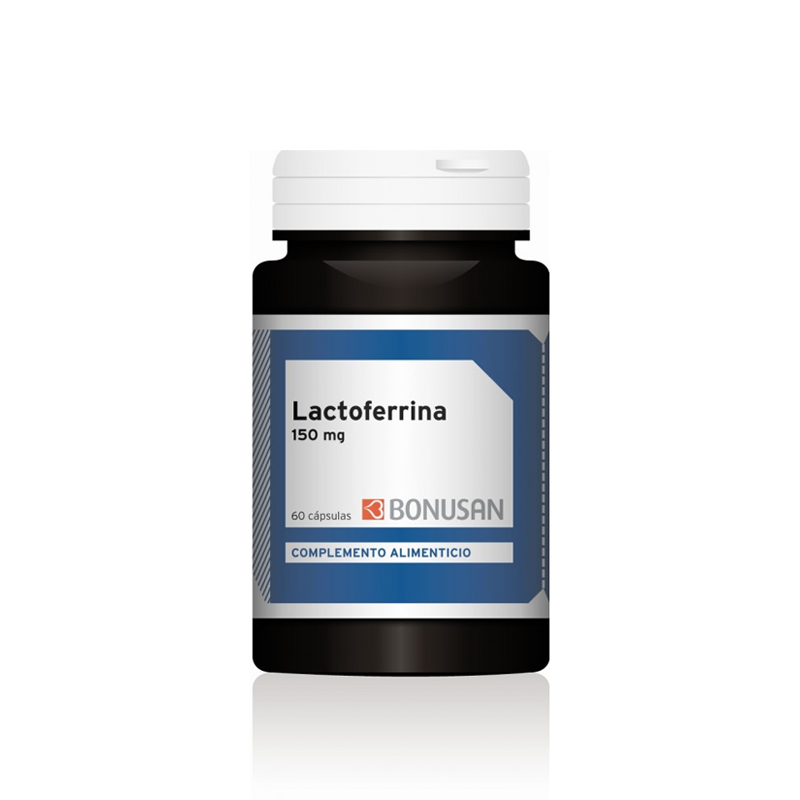 Lactoferrina 150mg 60 cápsulas, Bonusan - masquedietasonline.com 