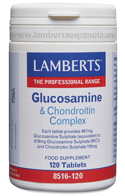 Complejo de Glucosamina 467 mg y Condroitina 110 mg 120 tabletas