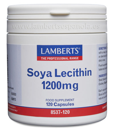 Lecitina de Soja 1200 mg es una  fuente de Fosfatidil Colina
