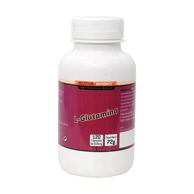 L-glutamina 120 cápsulas 600mg Sotya