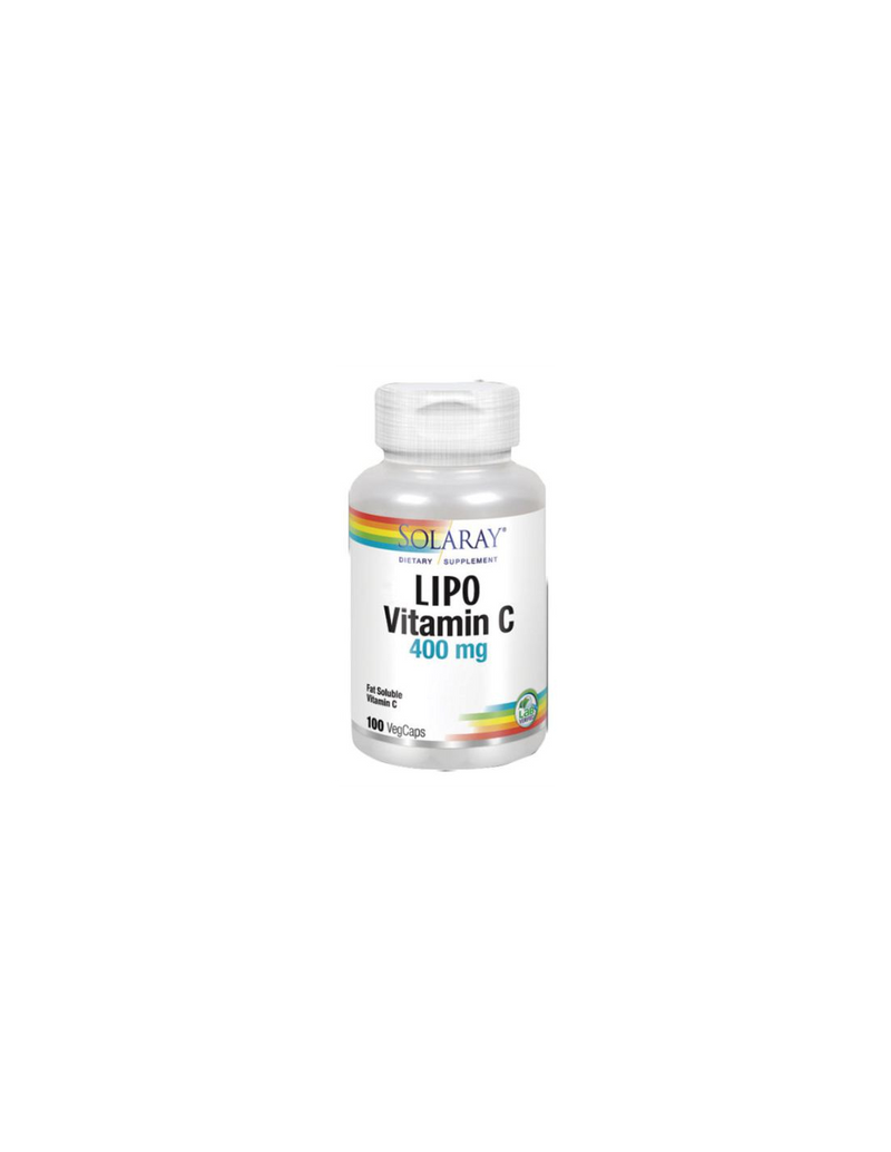 Lipo Vitamina C 100 cap, 400 MG - Solaray