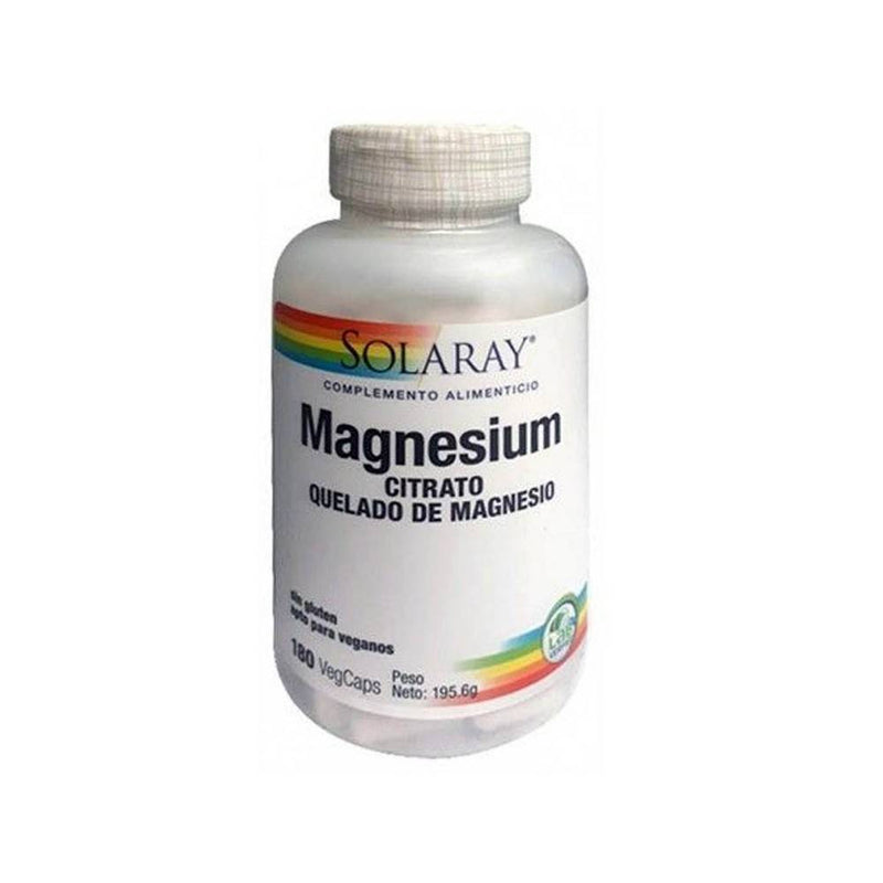 Magnesium. Citrato Quelado de Magnesio. 90 CAP - SOLARAY