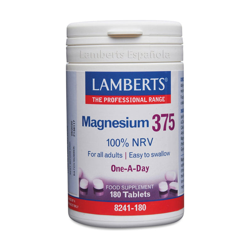 Magnesium 375  180 cápsulas. Lamberts
