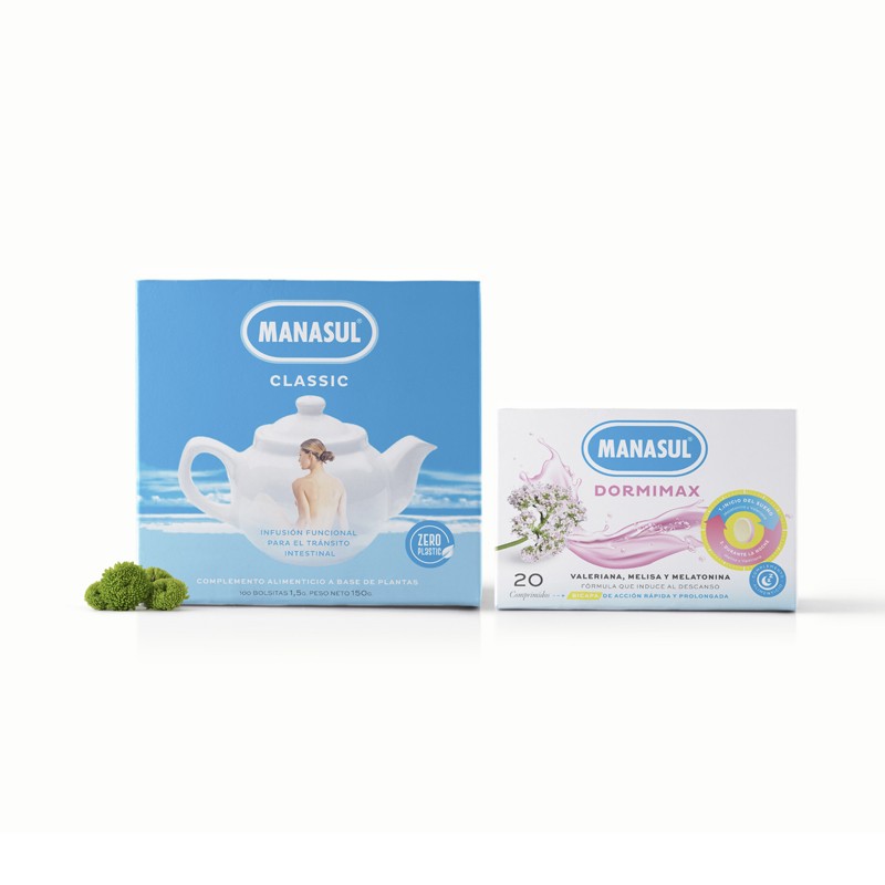 Manasul Classic 100 filtros + Manasul Dormimax 20 comprimidos