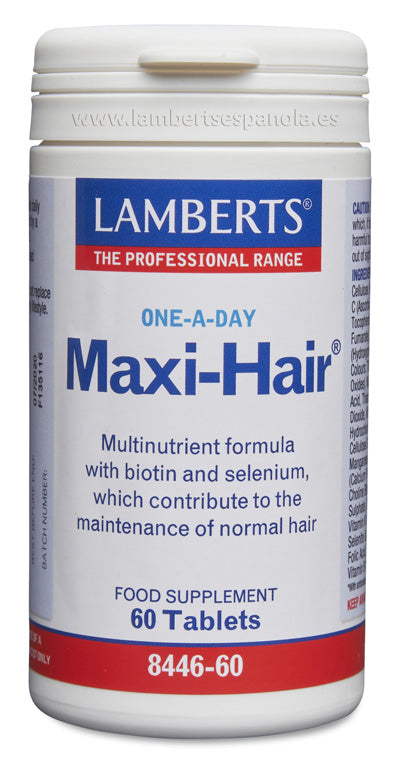 Maxi-Hair® Complejo multivitamínico con Biotina, Selenio y más