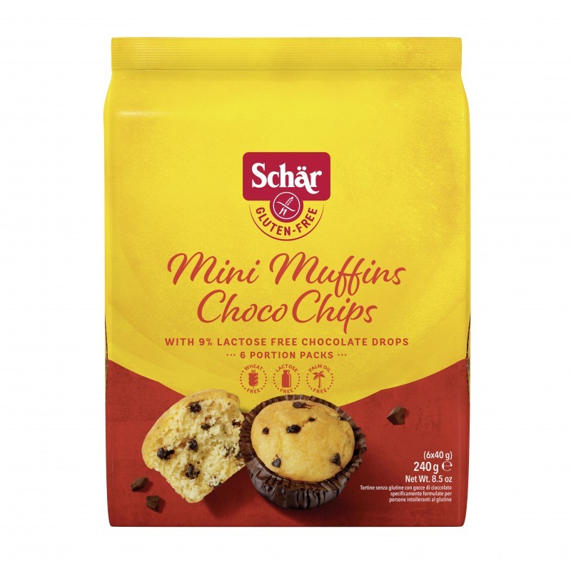 Mini muffin pepitas chocolate 6x40g Schar