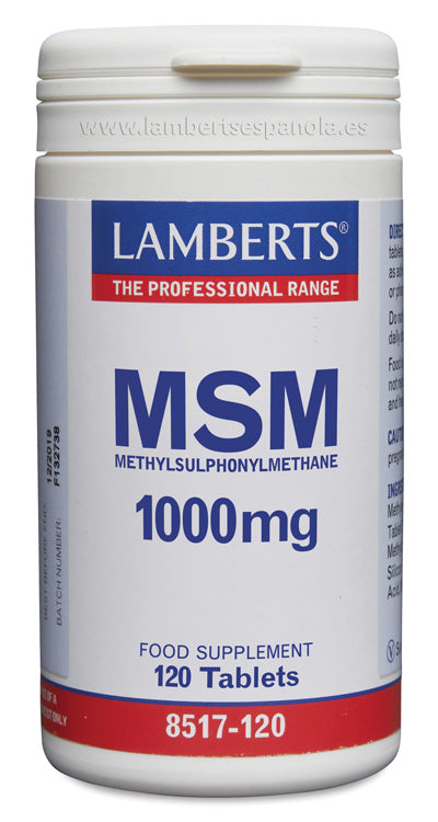 MSM 1000 mg de Fuente Natural - Lamberts