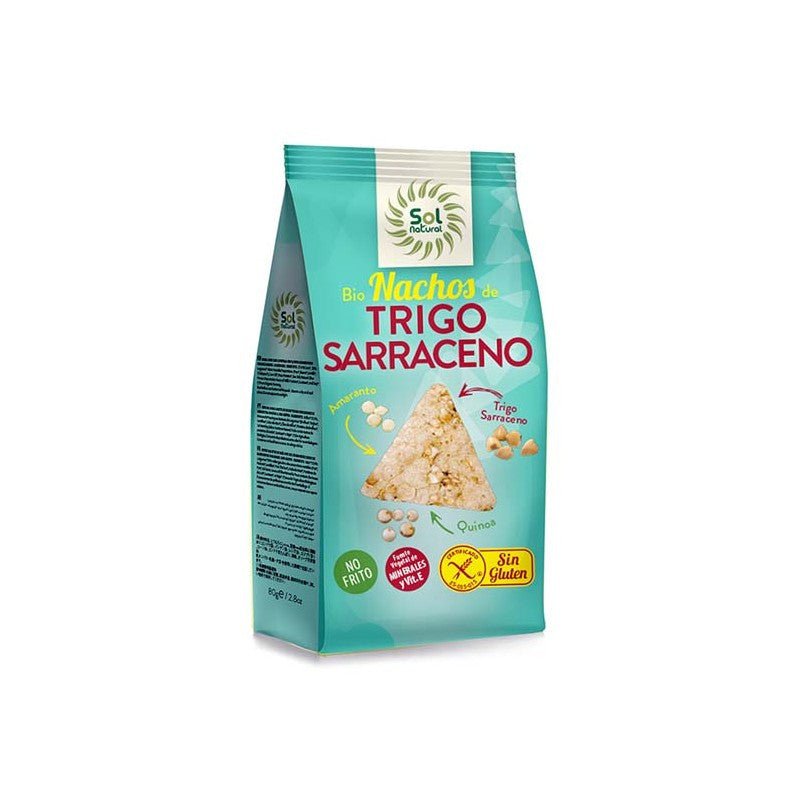 Nachos sarraceno amaranto quinoa 80g Sol Natural