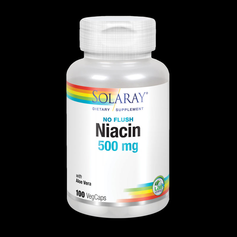 Niacin 500 mg (no ruborizante)- 100 VegCaps. Apto para veganos