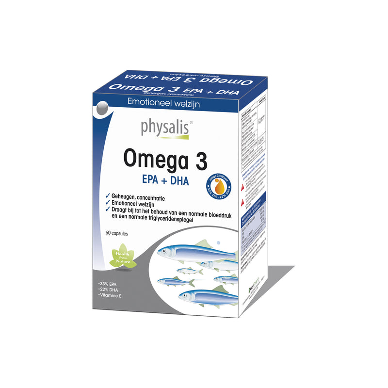 Omega 3 forte EPA + DHA 60 capsulas  -Physalis