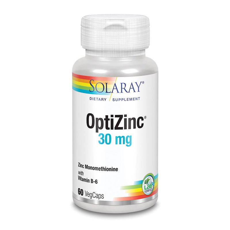 OptiZinc (Zinc+ B6) 60vcaps Solaray