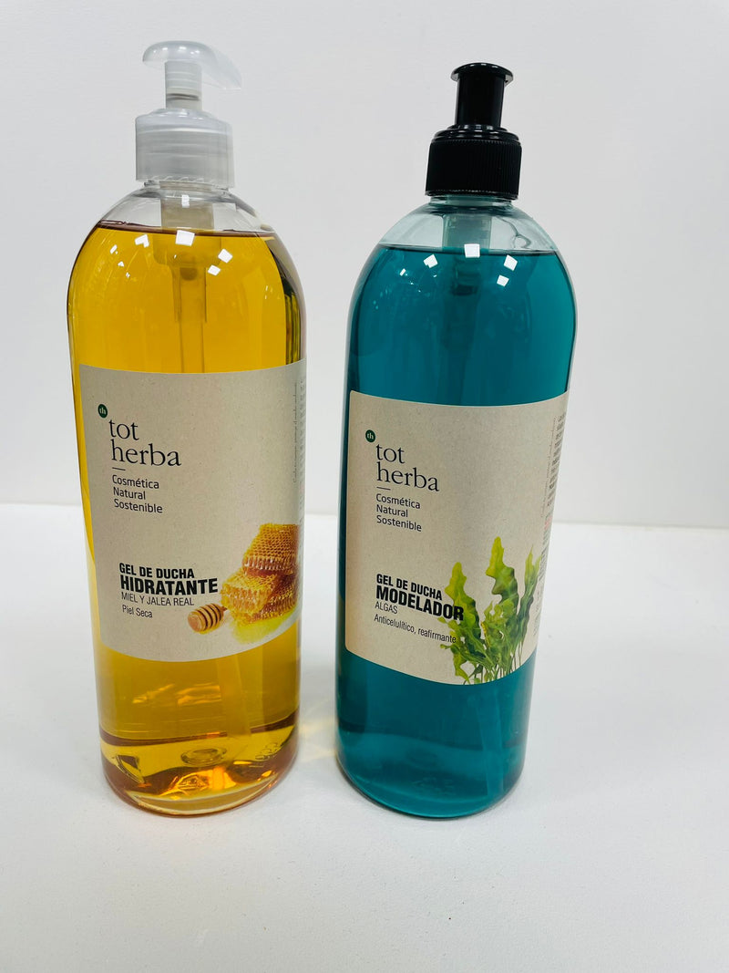 Pack Gel de ducha Hidratante + Gel de ducha Modelador Algas - Tot Herba