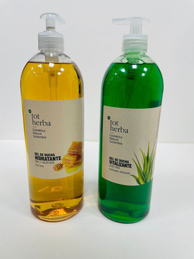 Pack Gel de ducha Hidratante + Gel de ducha Vitalizante de Aloe Vera - Tot Herba