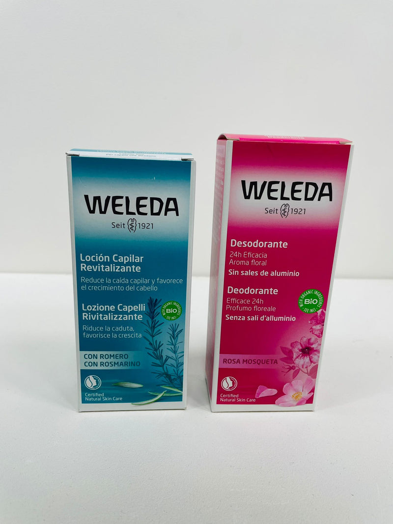 Pack Loción Capilar Revitalizante + Desodorante de Rosa - Weleda