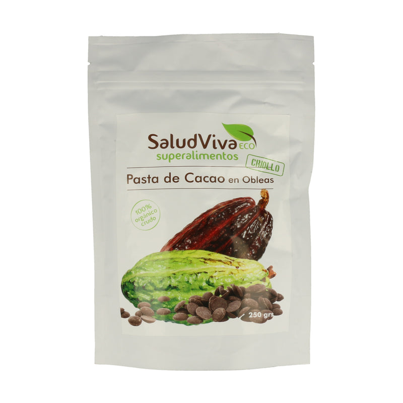 Pasta de Cacao en Obleas ECO, 250gr - Salud Viva