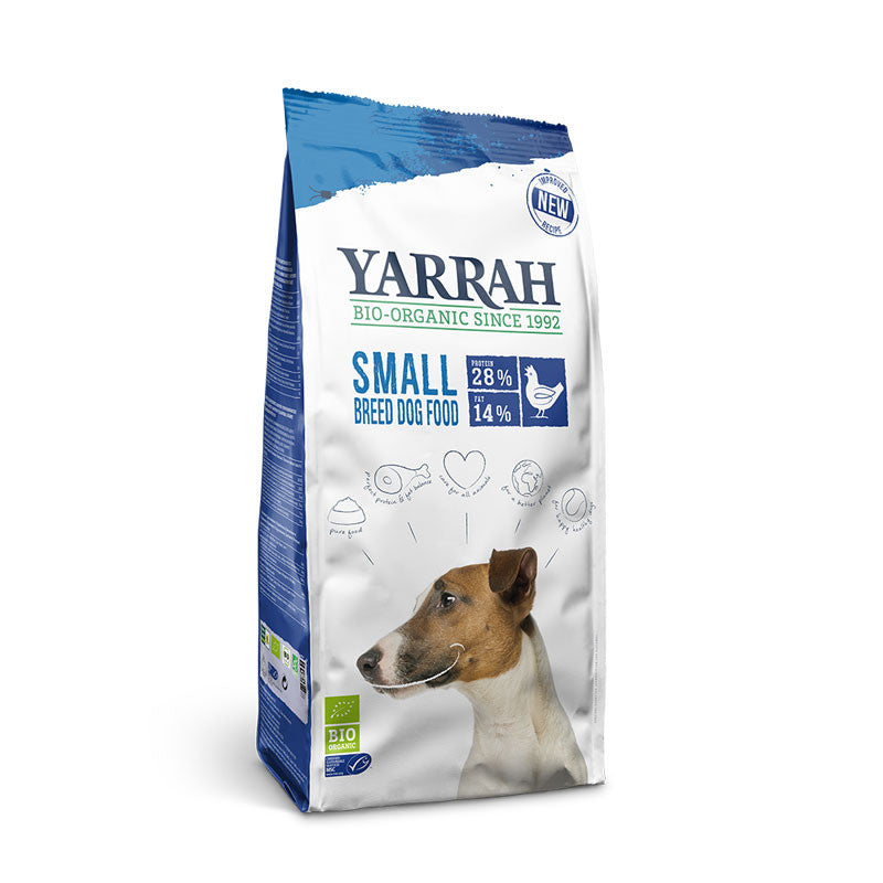 Pienso para perros de raza pequeña con pollo bio 2kg Yarrah