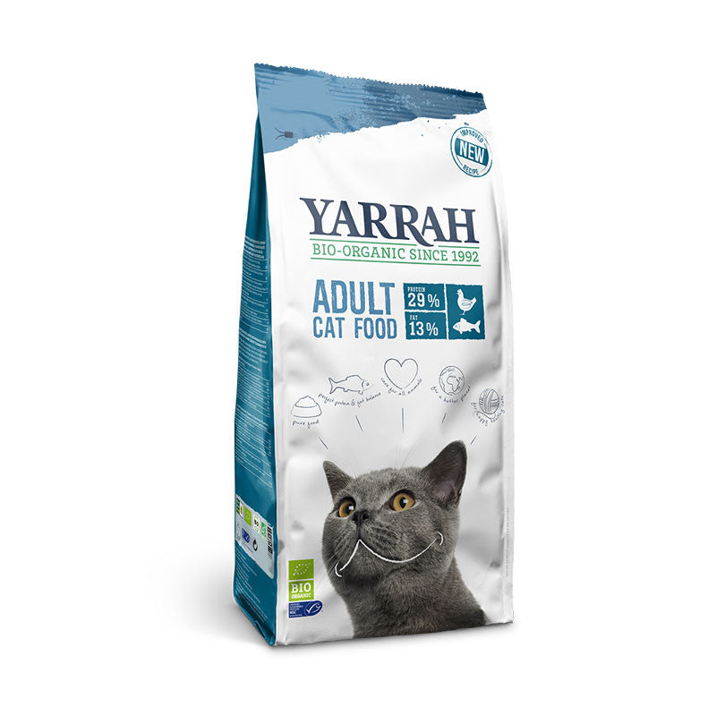 Pienso para gatos con pescado y proteína bio 2.4kg Yarrah