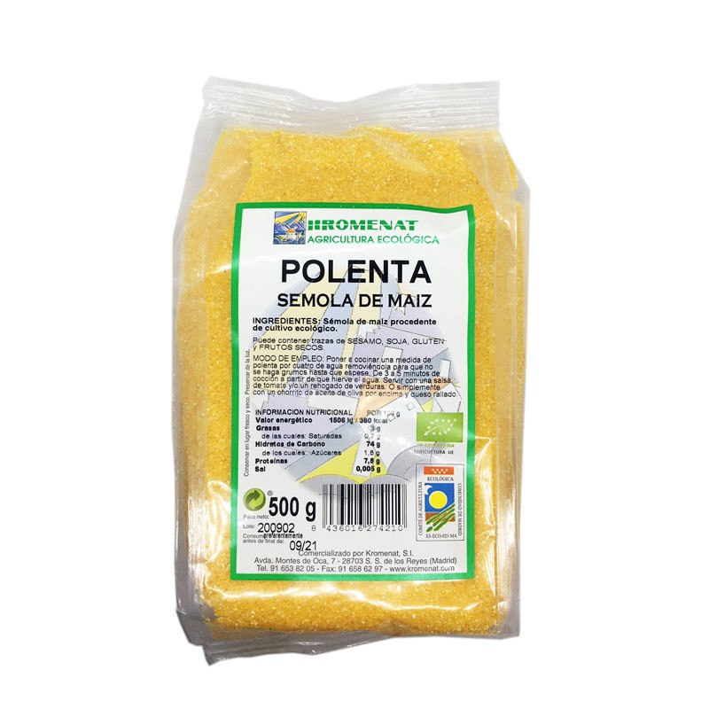 Polenta (semola de maiz) bio 500g Kromenat