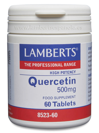 Quercetina 500 mg es un flavonoide de fuente vegetal natural