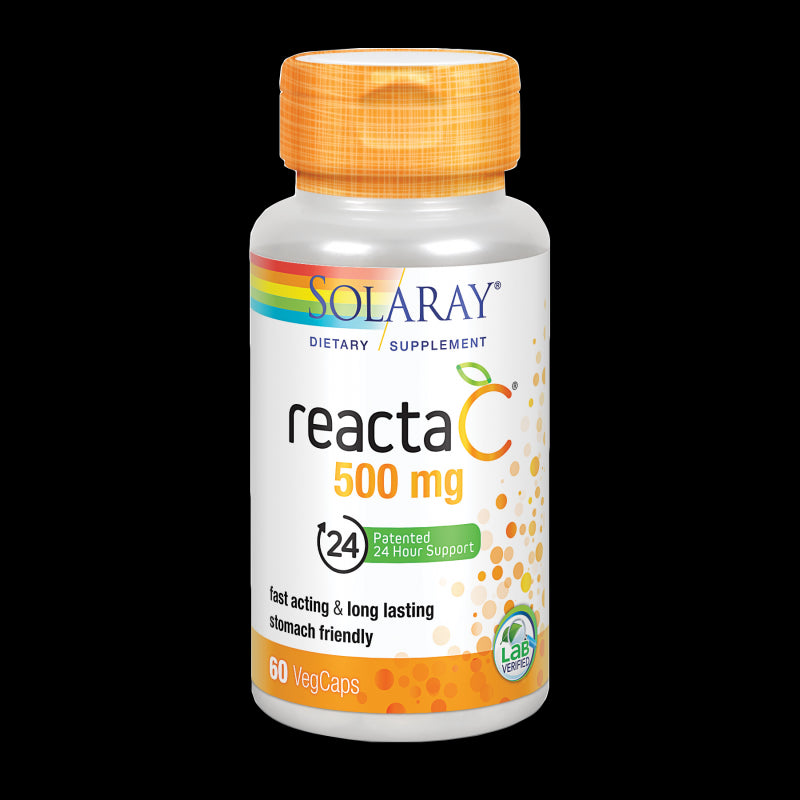 Reacta C™- 500 mg-60 VegCaps. Sin gluten. Apto para veganos