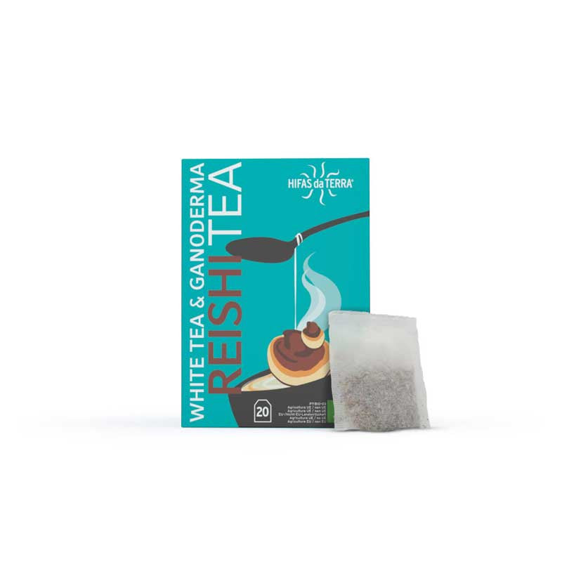 Reishi tea (te blanco y ganoderma) 20 filtros Hifas da terra
