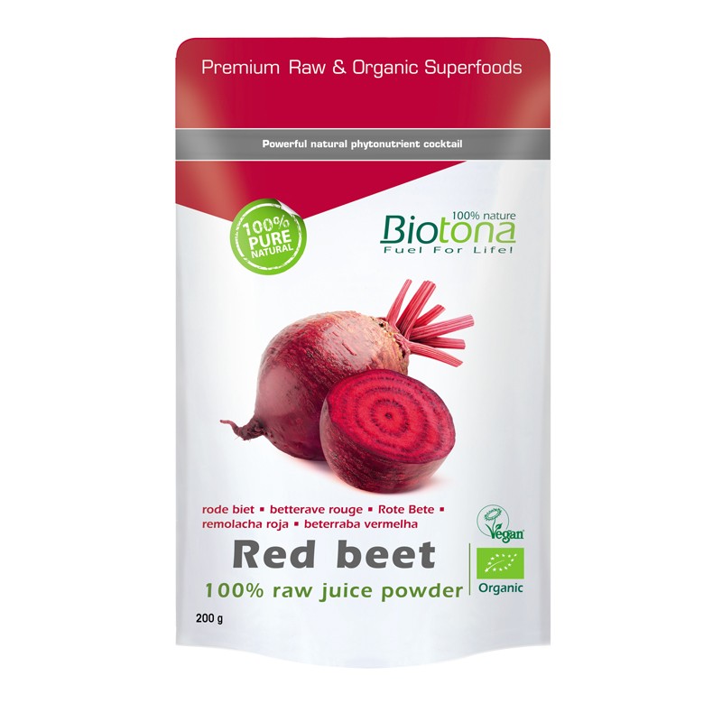 Red Beet/remolacha roja polvo superfood bio 200g Biotona