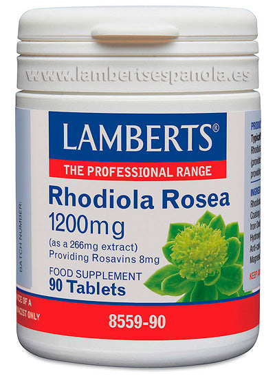 Rhodiola Rosea 1200 mg extracto aportando 8 mg de Rosavinas