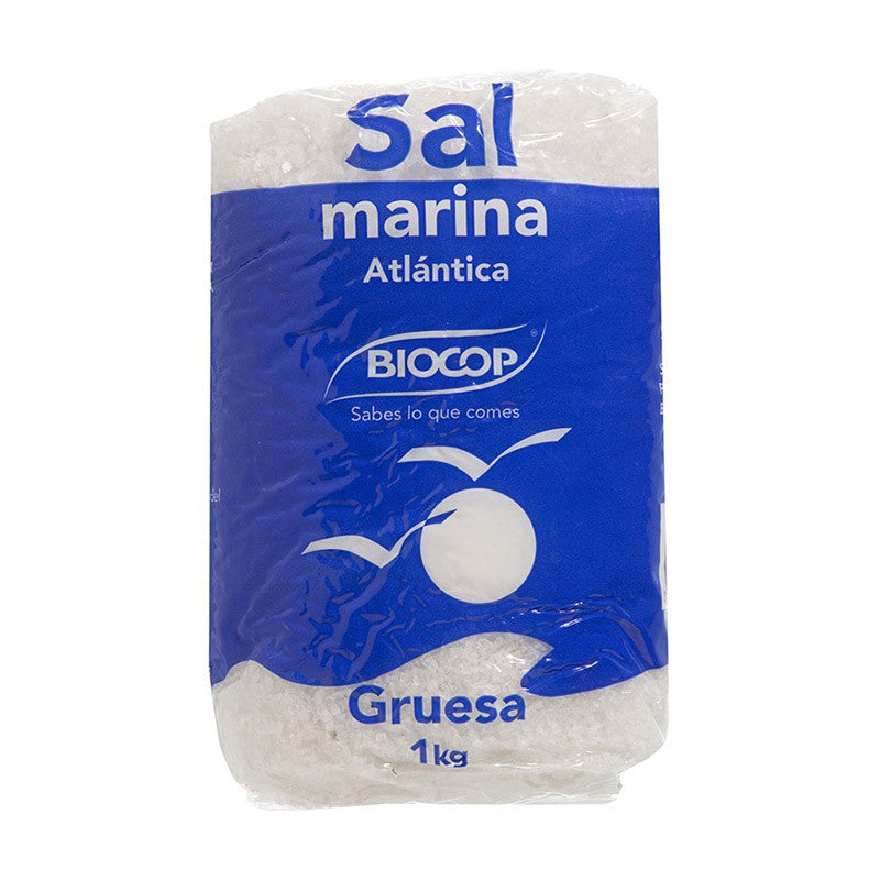 Sal marina atlántica gruesa 1 kg Biocop