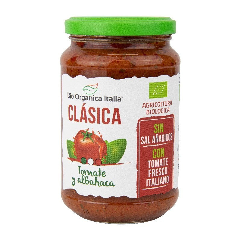 Salsa de tomate clasica con albahaca Bio 325ml Organica Italia