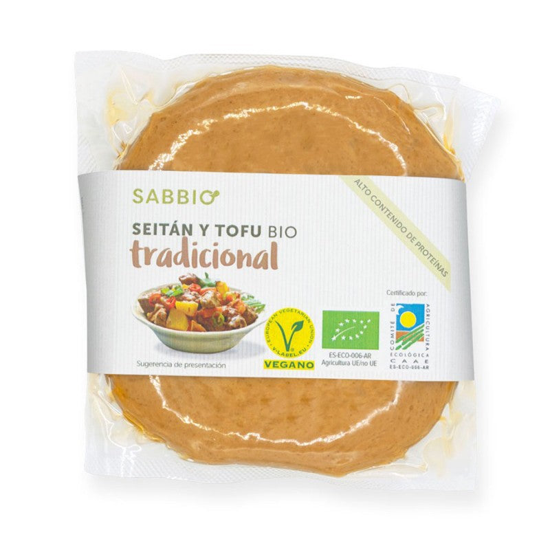 Seitan y tofu tradicional Bio 250g SABBIO
