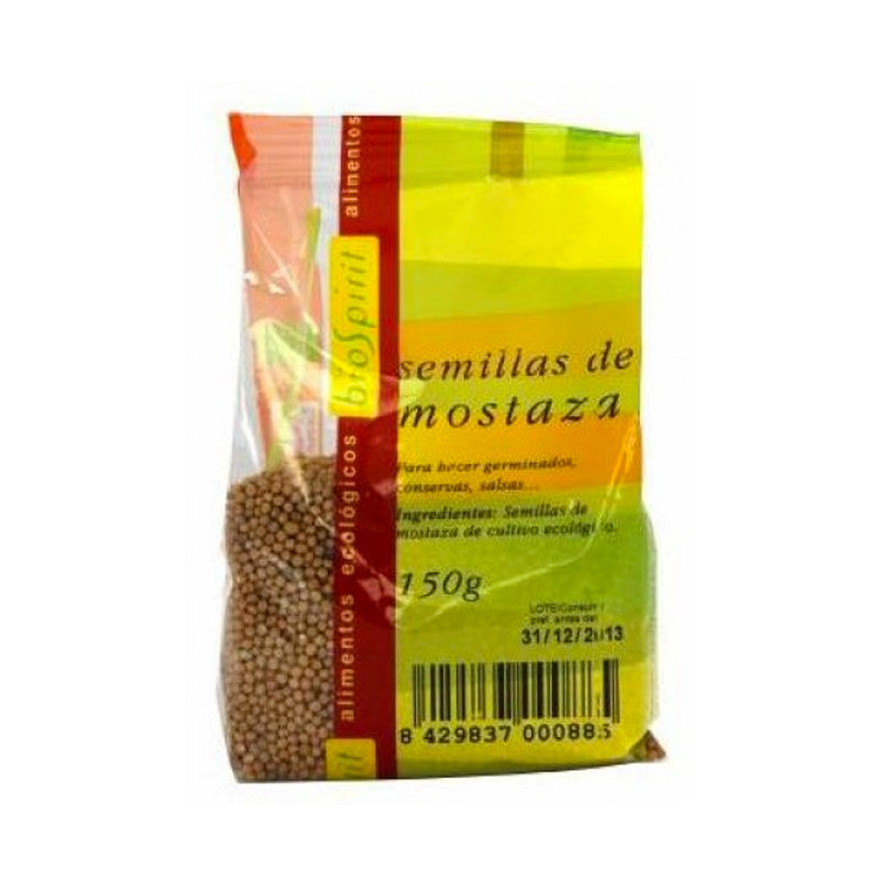 SEMILLAS DE MOSTAZA, 150 G - BIOSPIRIT - masquedietasonline.com 