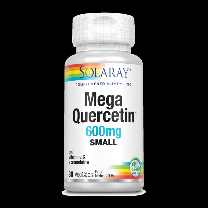 Small Mega Quercetin™ -30 VegCaps. Sin gluten. Apto para veganos