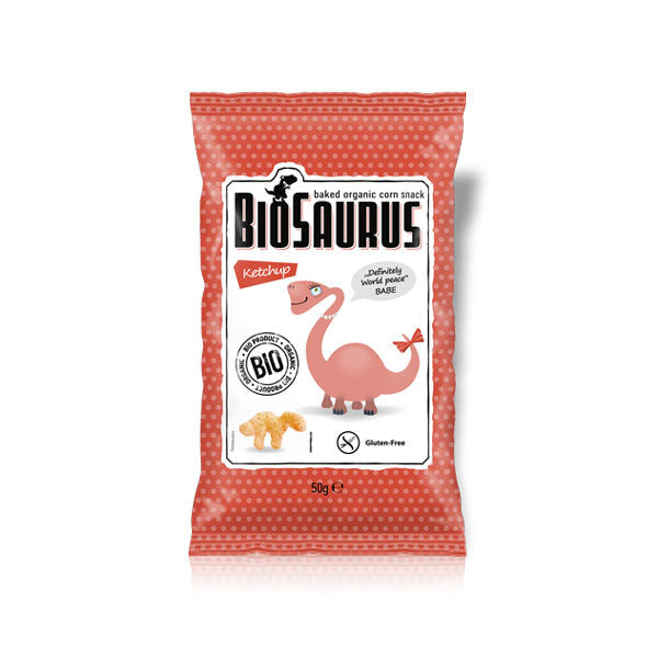 Snack sabor ketchup sin gluten Bio 50g BioSaurus