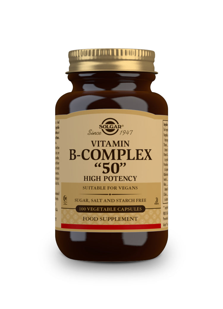 Vitamina B-Complex "50" Alta potencia - 100 Cápsulas vegetales