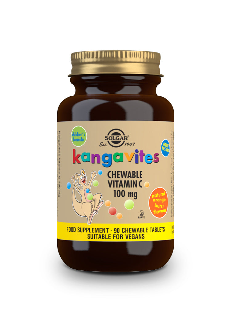 Kangavites Vitamina C Sabor a naranja natural 100 mg - 90 Comprimidos masticables